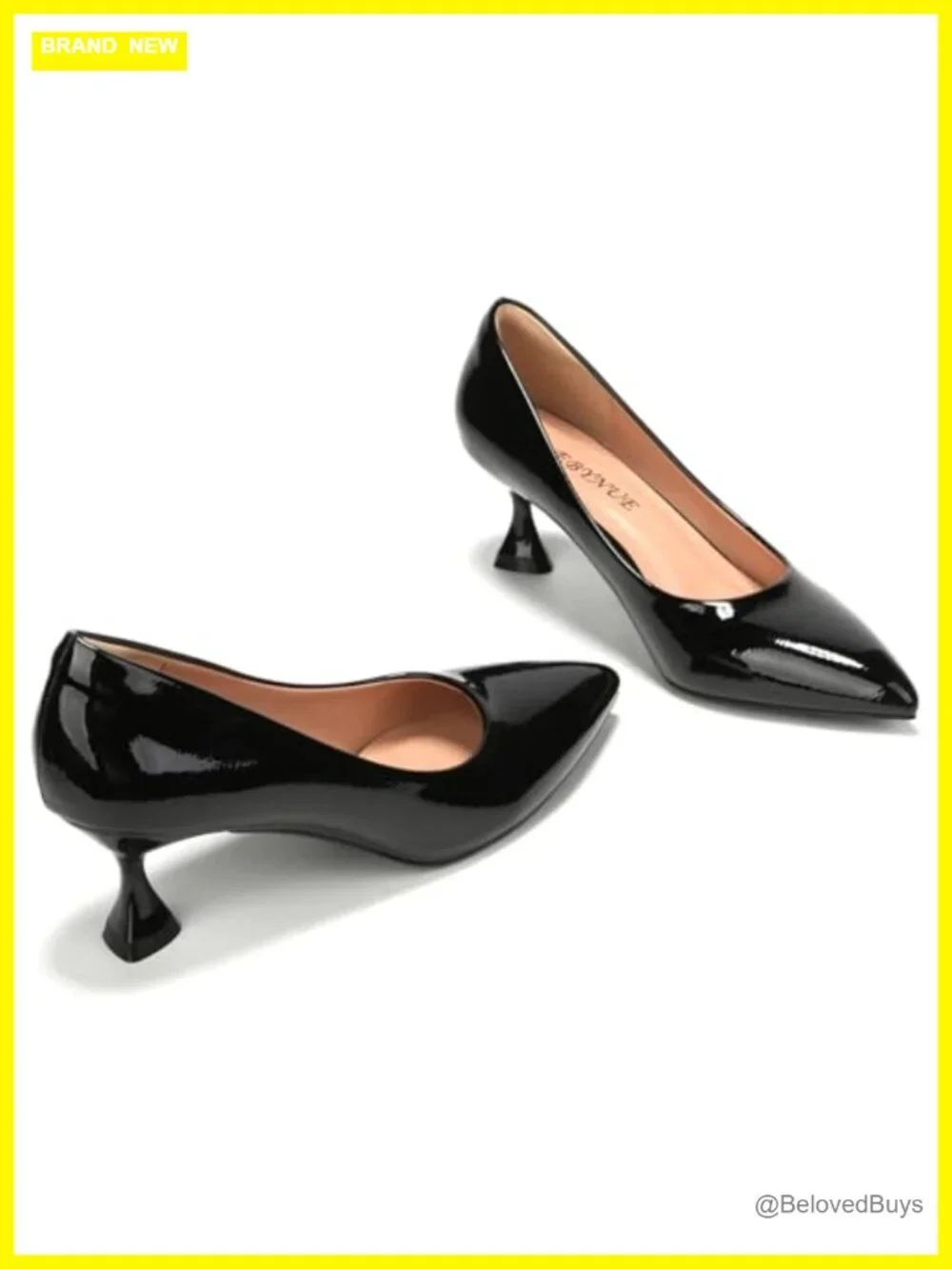 Women's Pumps Kitten Heels 2.5 Inch Pointed Toe Memory Foam Dress Shoes